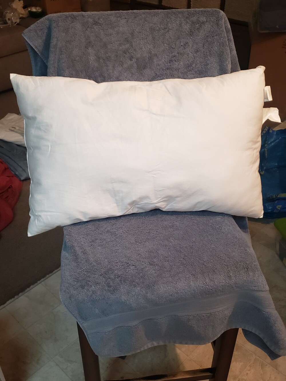 Pottery Barn Down Insert Alternative Lumbar Pillow 16"×26" White